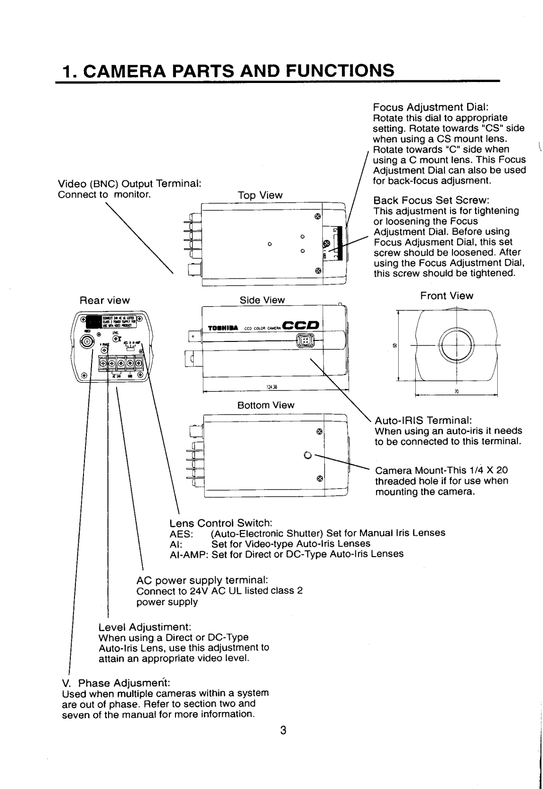 Toshiba IK-643A manual 