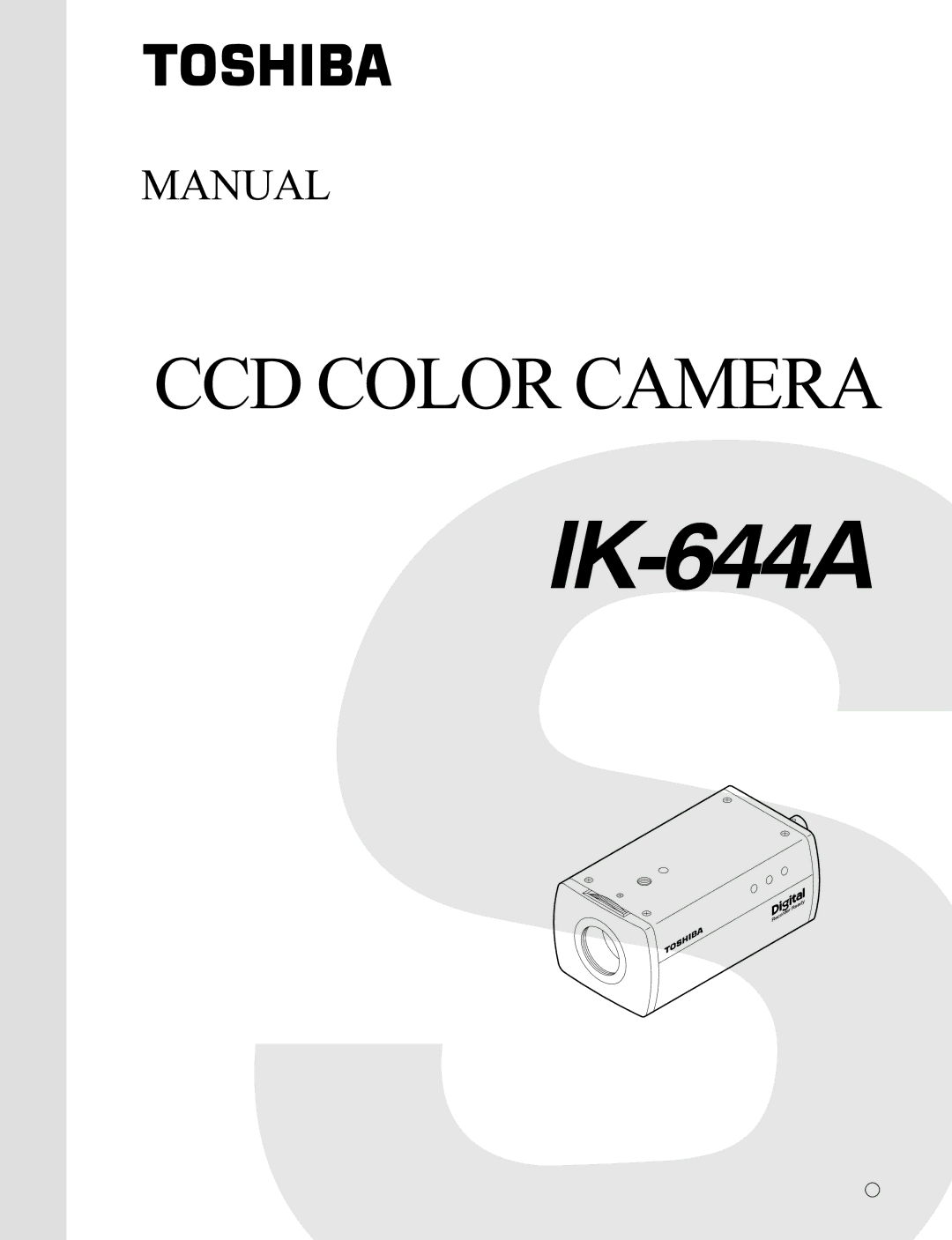 Toshiba IK-644A manual 