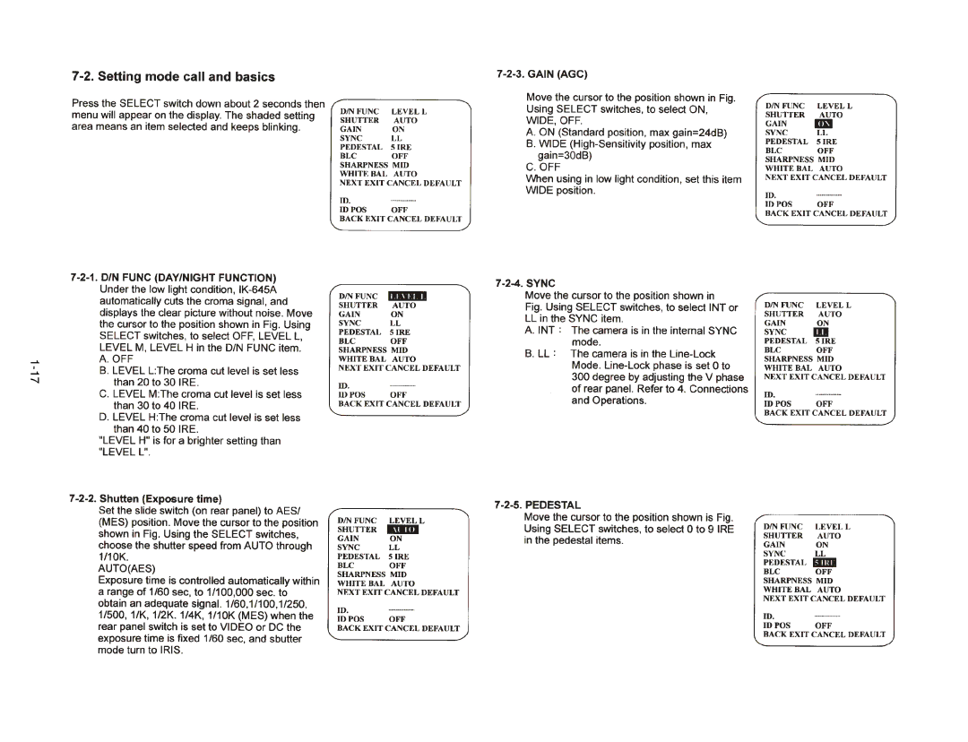 Toshiba IK-645A manual 