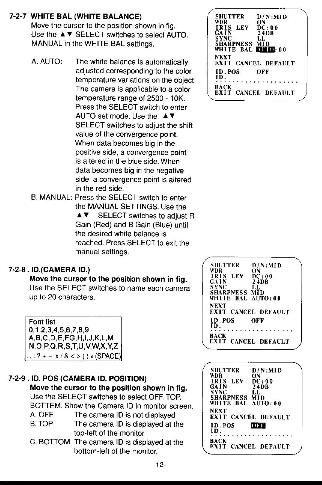 Toshiba IK-64WDA manual 