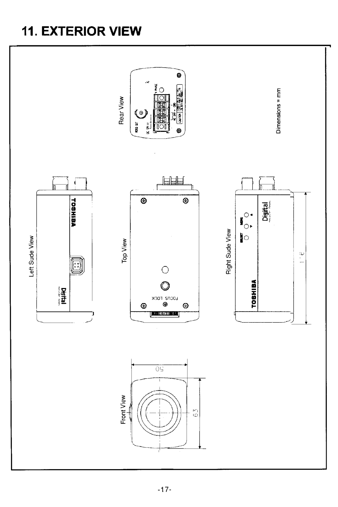 Toshiba IK-64WDA manual 