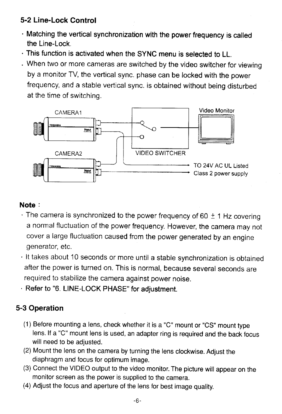 Toshiba IK-64WDA manual 