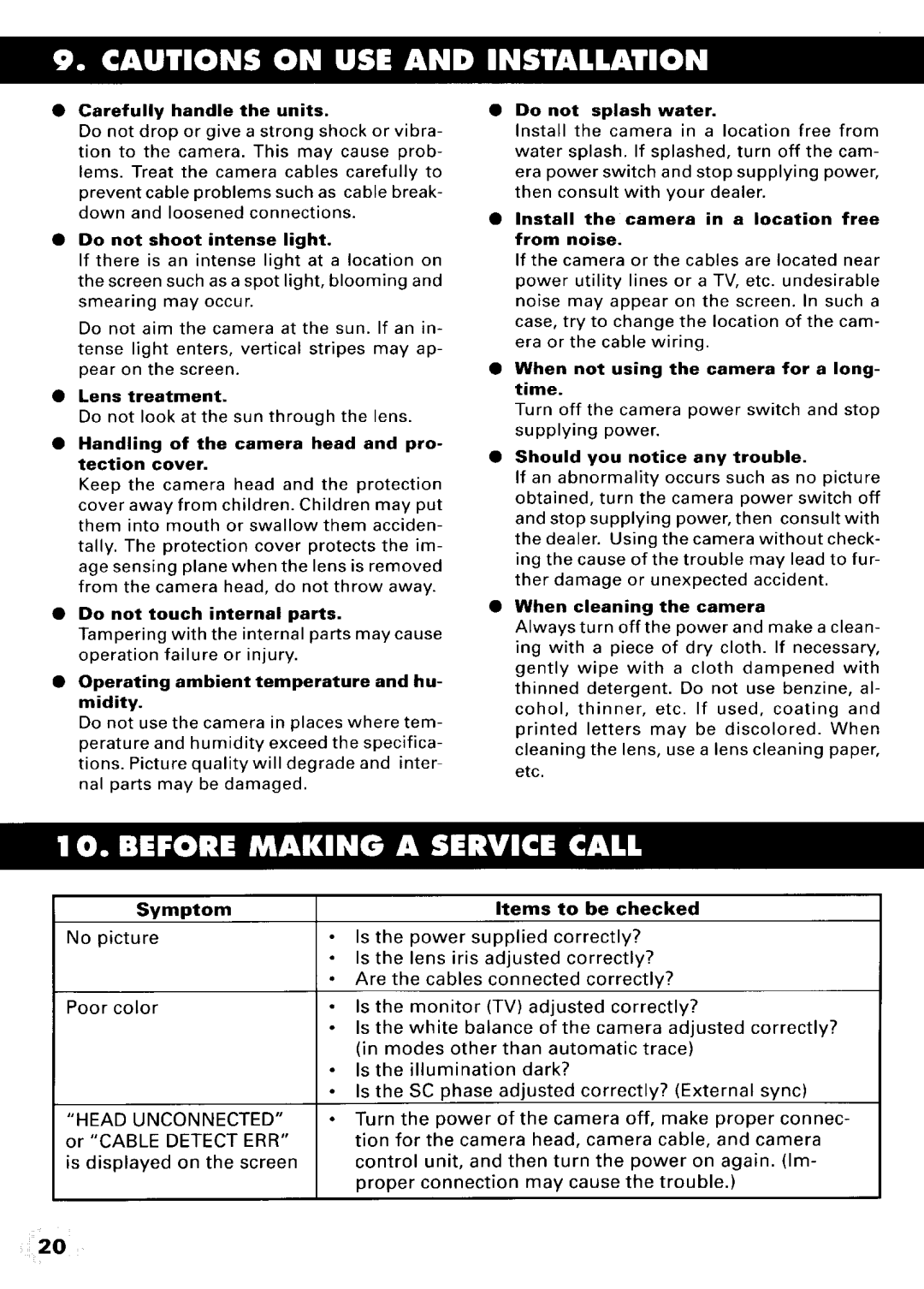 Toshiba IK-CU43A manual 