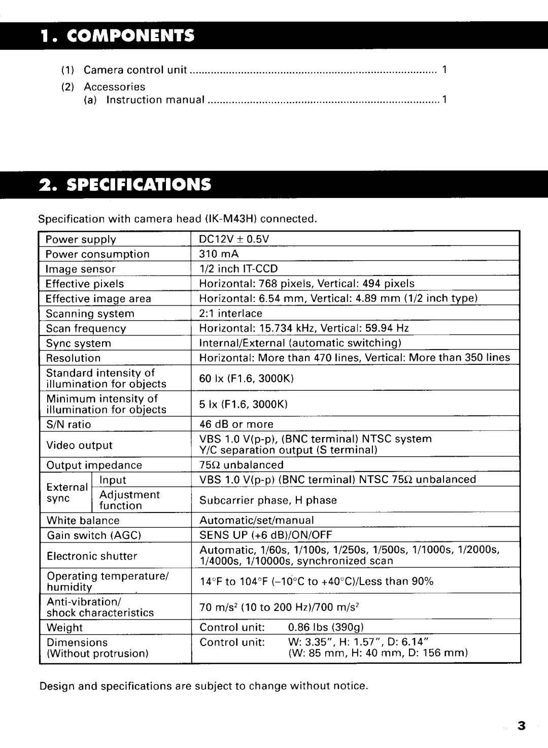 Toshiba IK-CU43A manual 