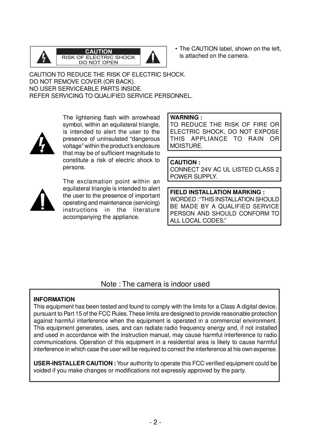 Toshiba IK-DF01A instruction manual 