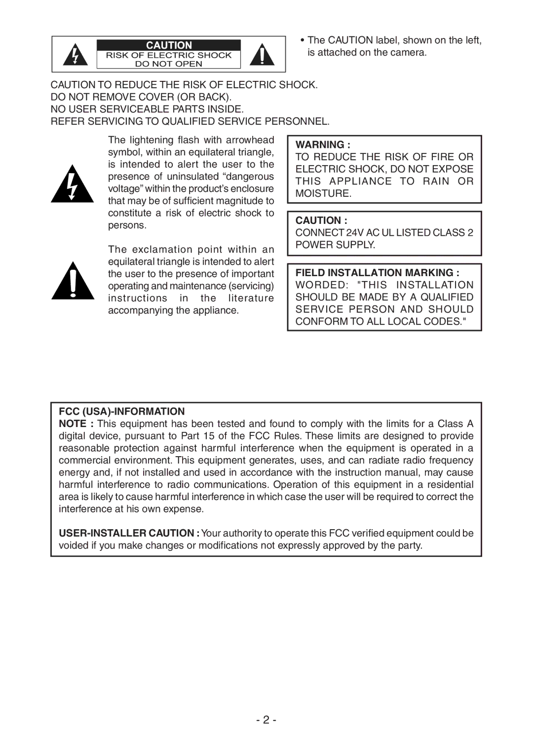 Toshiba IK-DF02A instruction manual 