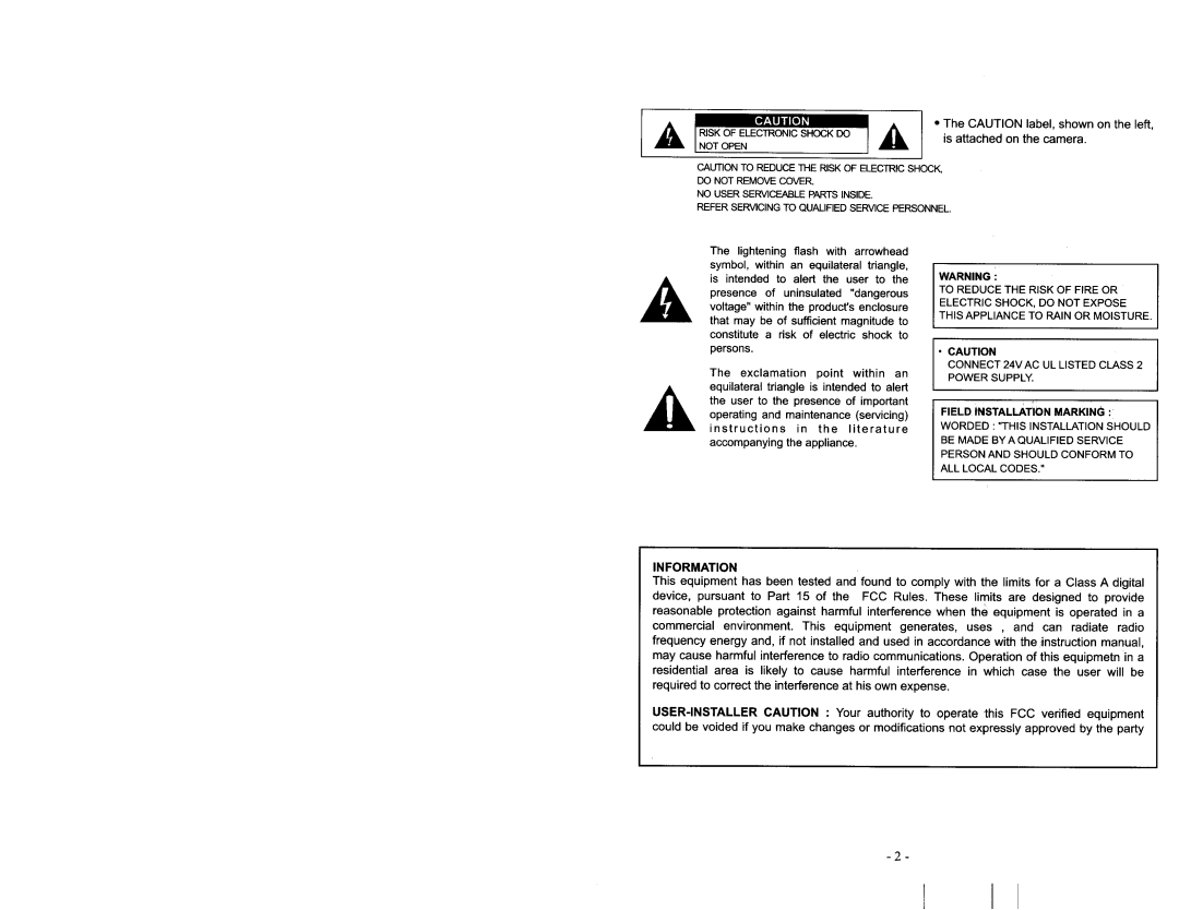 Toshiba IK-DP20A manual 