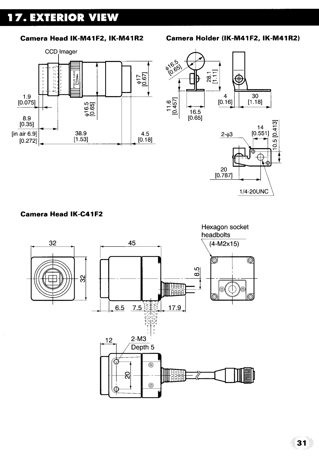 Toshiba IK-M41F2, IK-M41R2, IK-C41R2 manual 