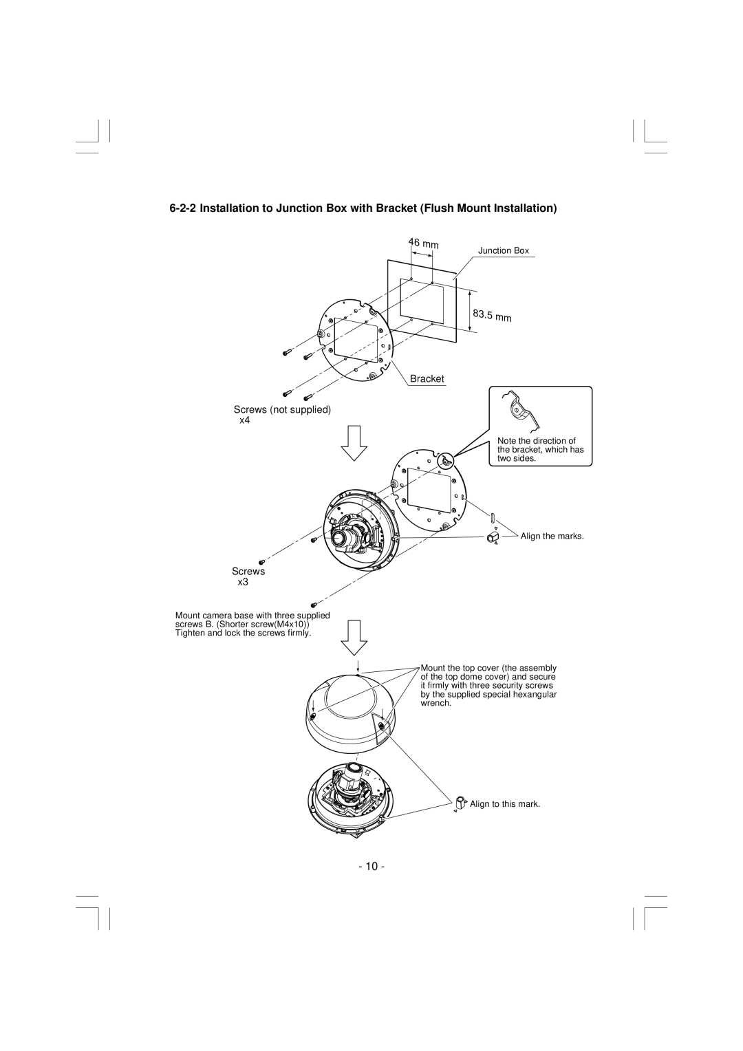 Toshiba IK-VR01A instruction manual 46 mm 