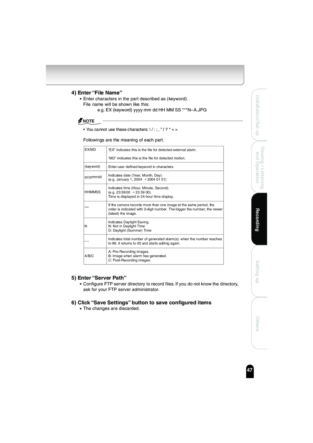 Toshiba IK-WB02A manual Ex/Md 