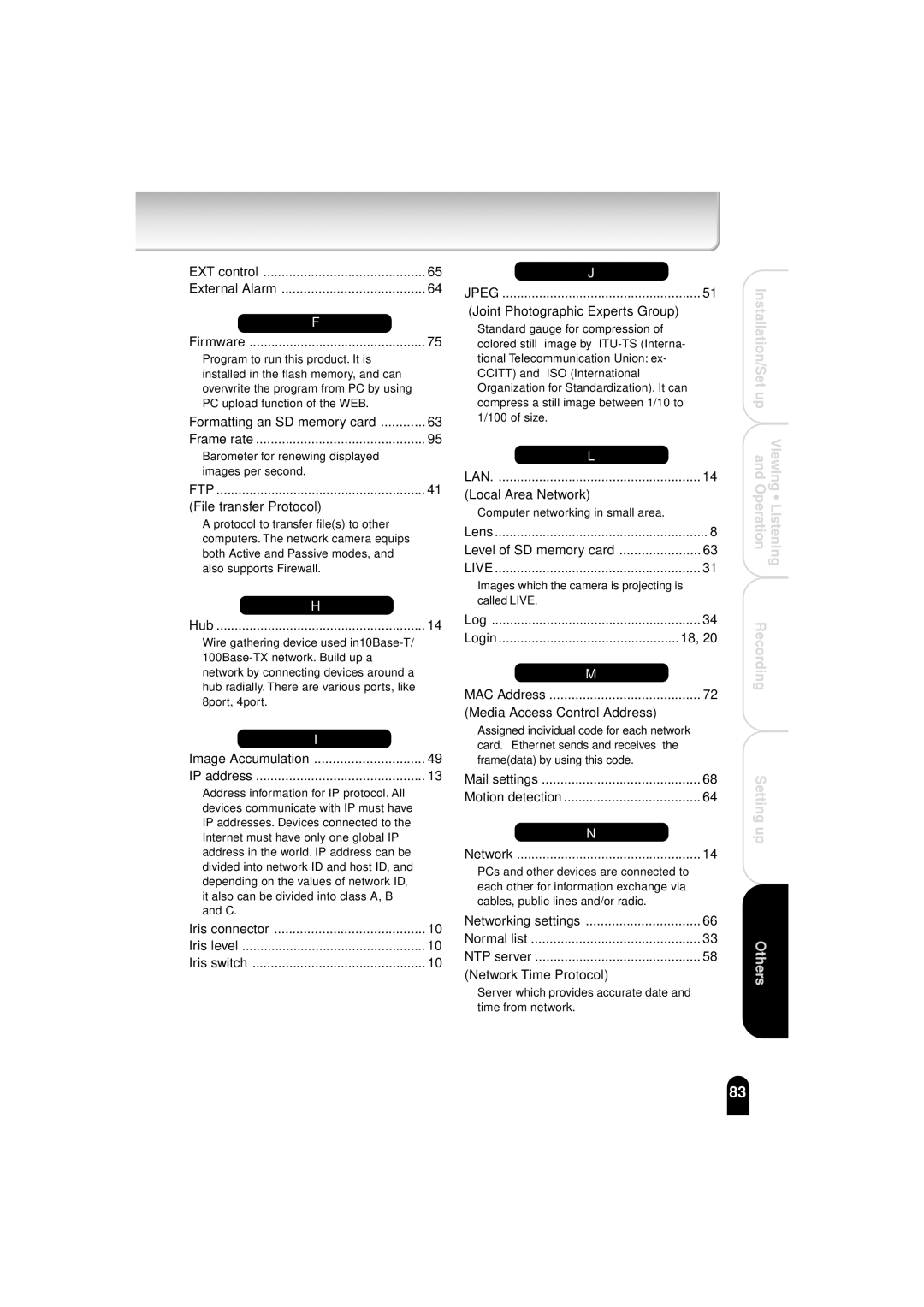 Toshiba IK-WB02A manual Ftp 