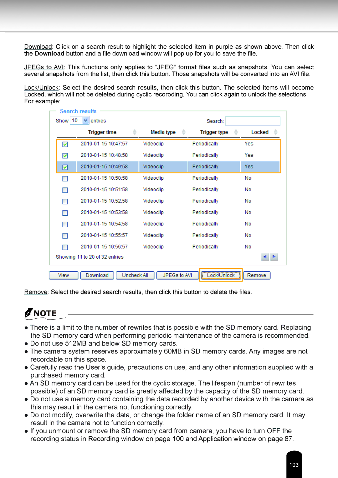 Toshiba IK-WB16A-W user manual 103 