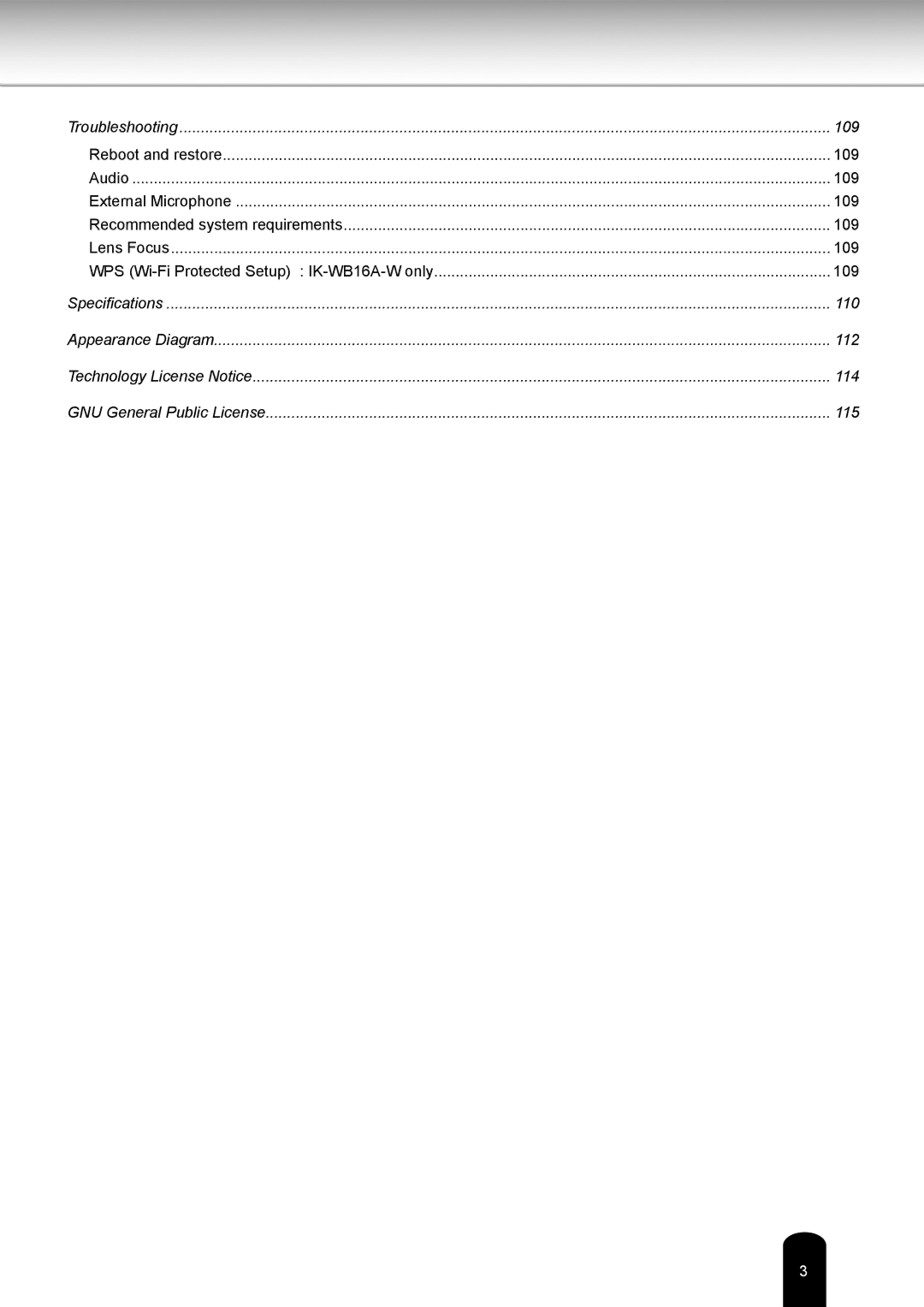 Toshiba IK-WB16A-W user manual 109 