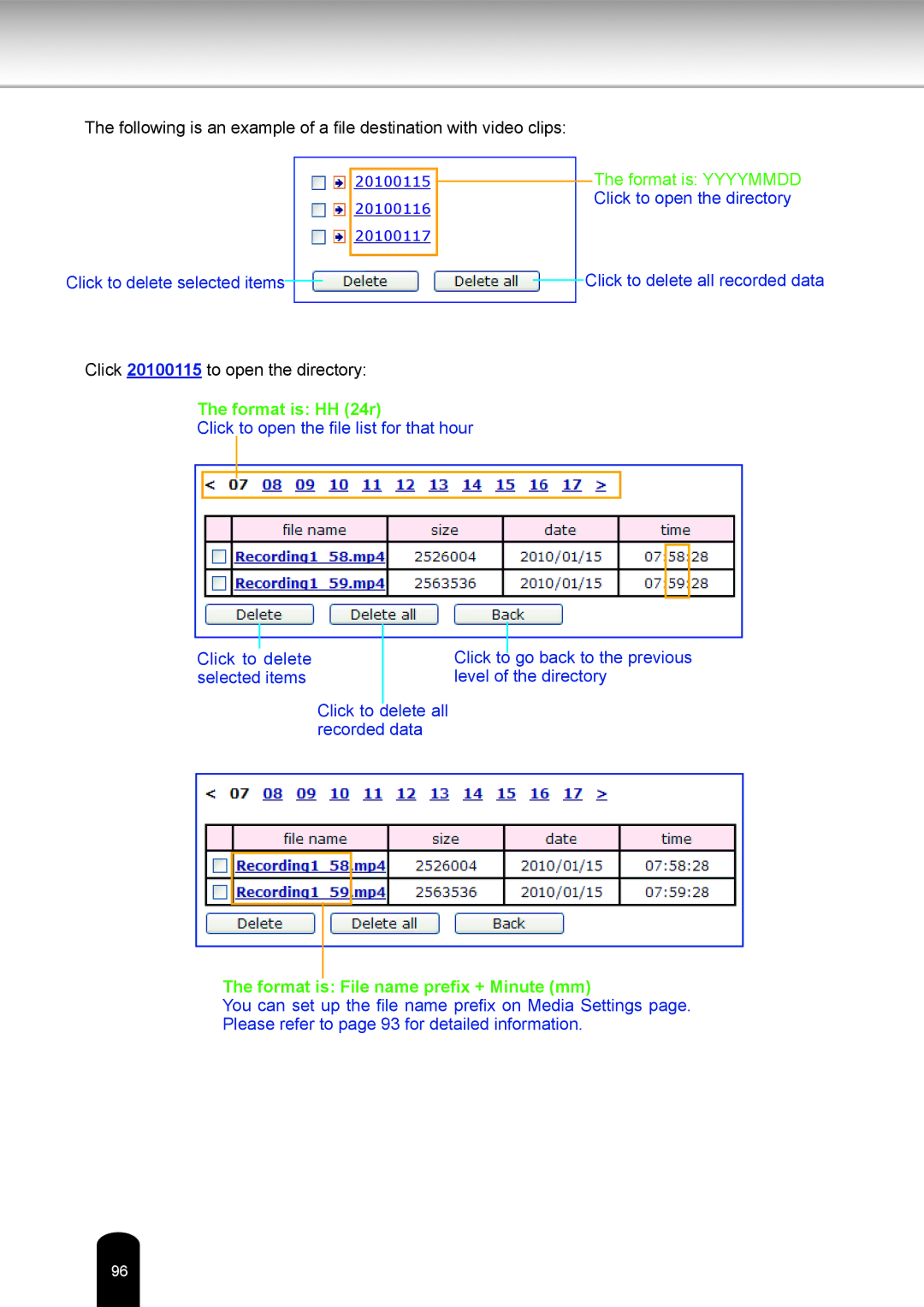 Toshiba IK-WB16A-W user manual Format is HH 24r 