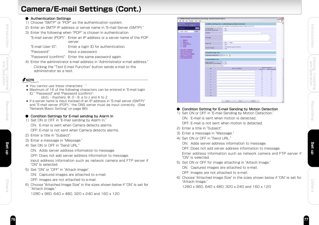 Toshiba IK-WB21A manual Operation Introduction 