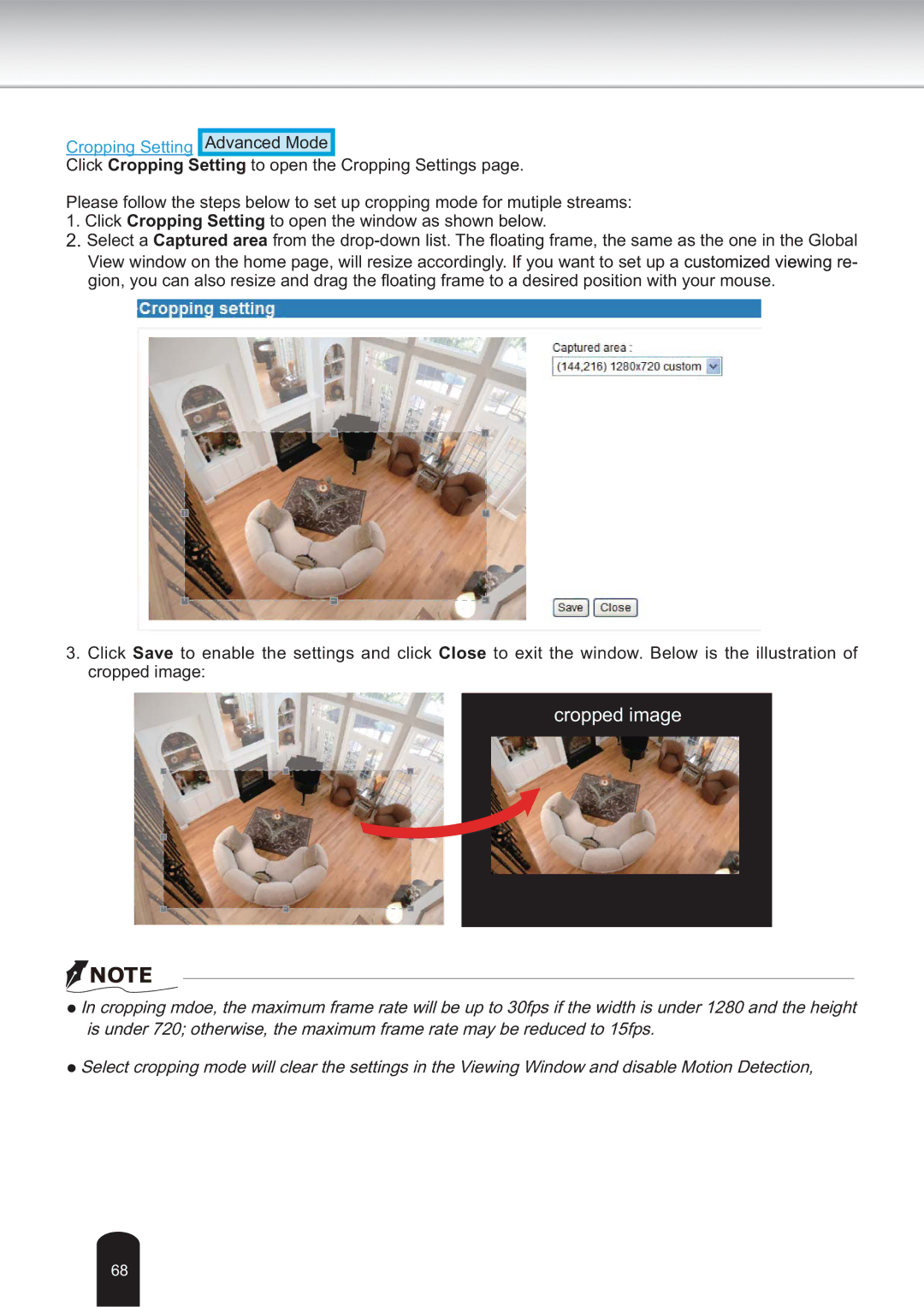 Toshiba IK-WB30A user manual Cropped image 