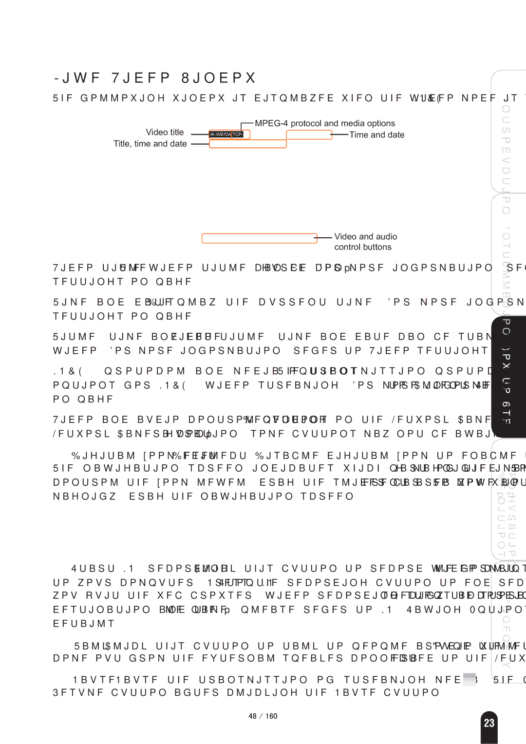 Toshiba IK-WB70A manual Live Video Window 