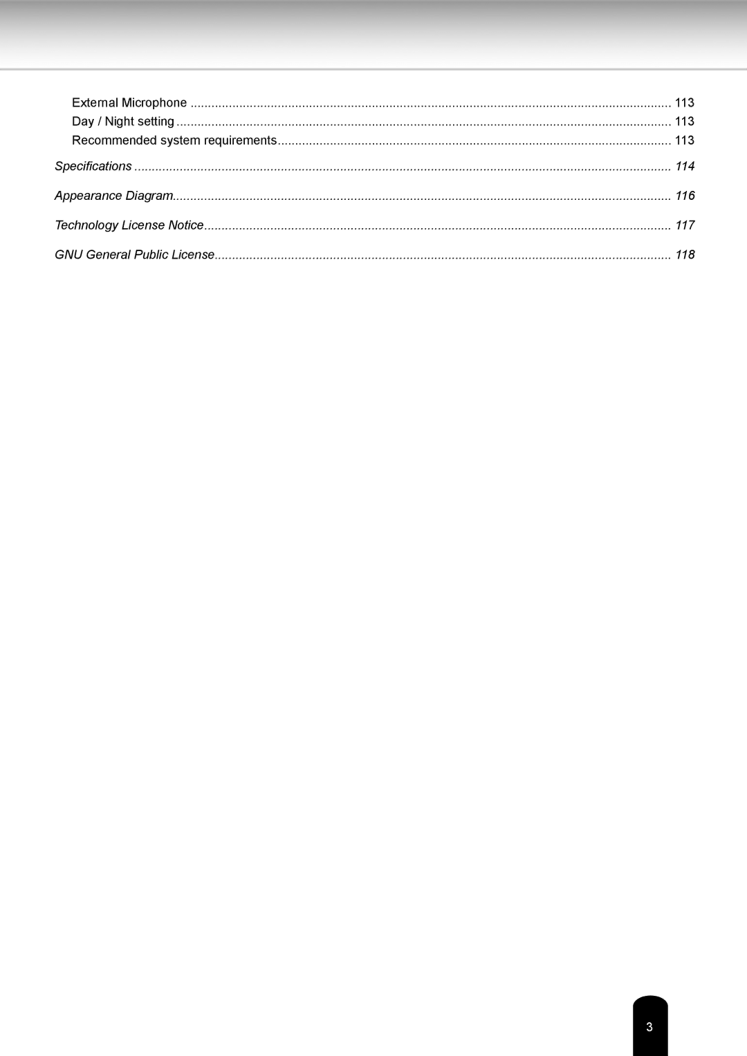 Toshiba IK-WB80A user manual External Microphone 