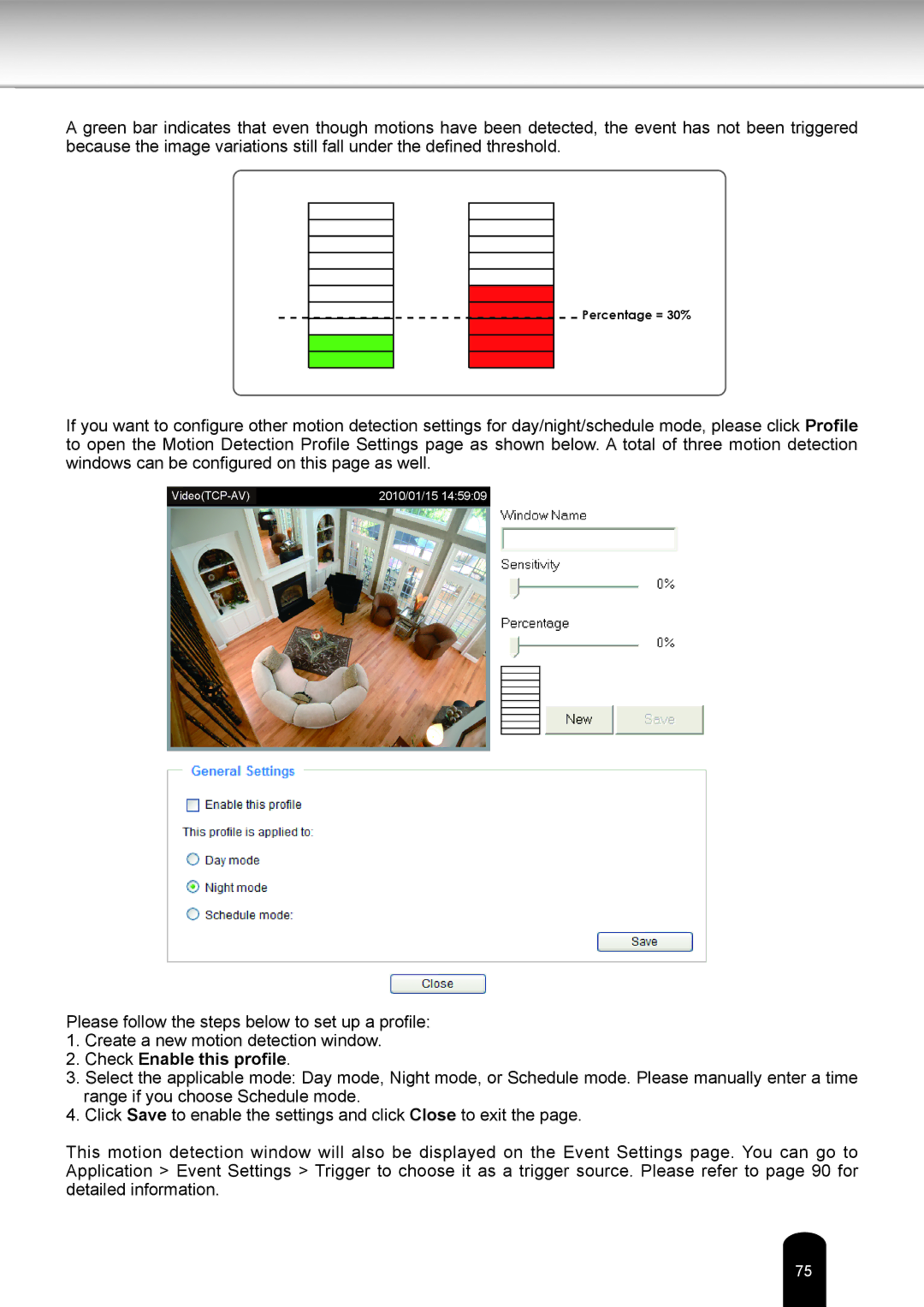 Toshiba IK-WB80A user manual Percentage = 30% 