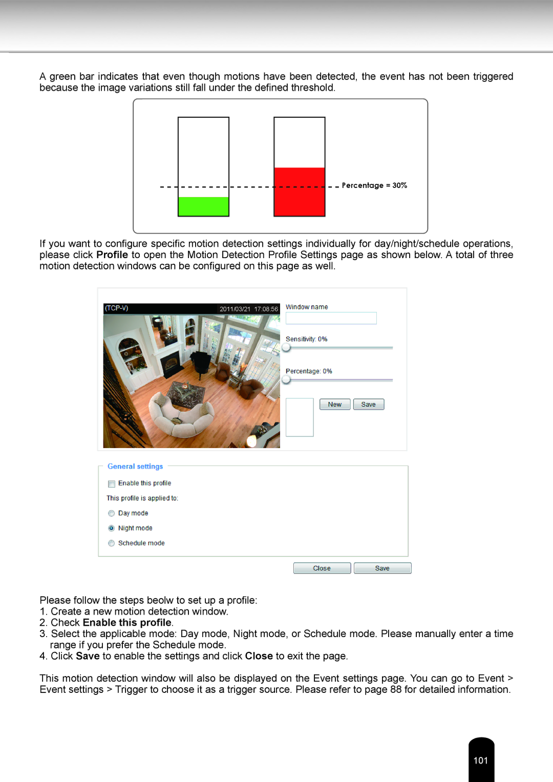 Toshiba IK-WB81A user manual Check Enable this profile 