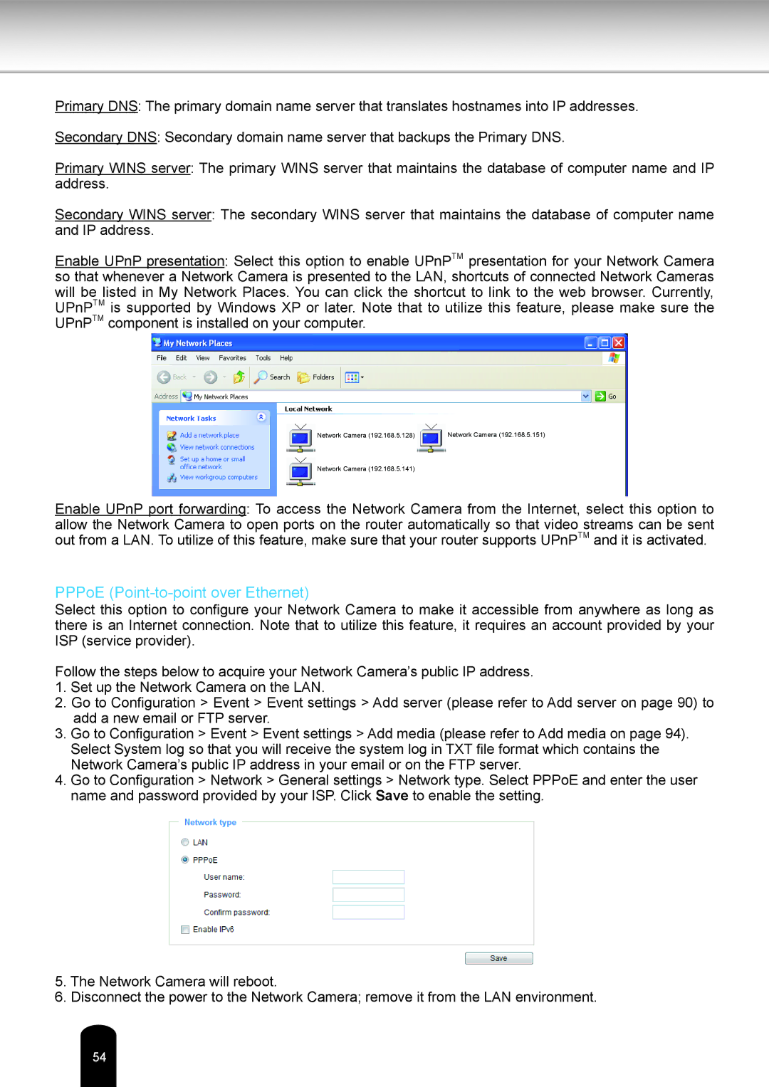 Toshiba IK-WB81A user manual PPPoE Point-to-point over Ethernet 