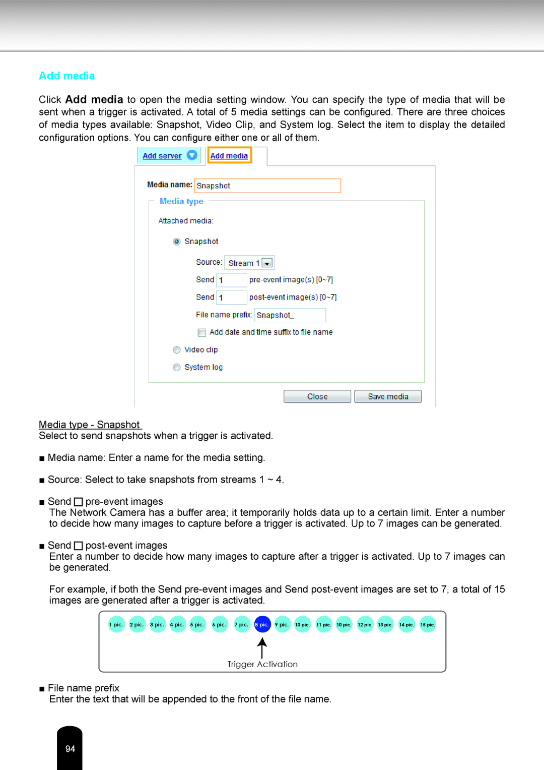 Toshiba IK-WB81A user manual Add media 