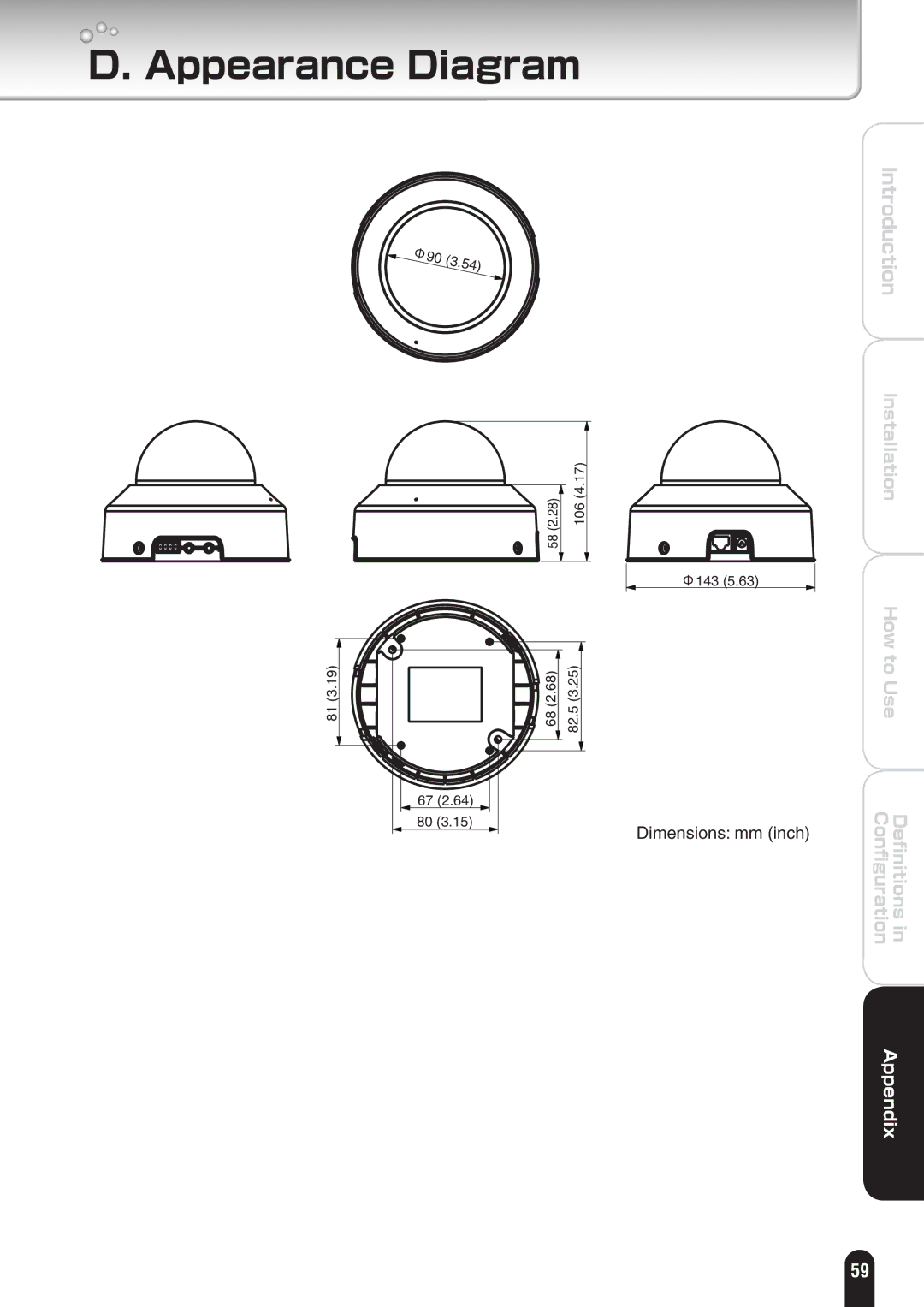 Toshiba IK-WD01A manual Appearance Diagram 