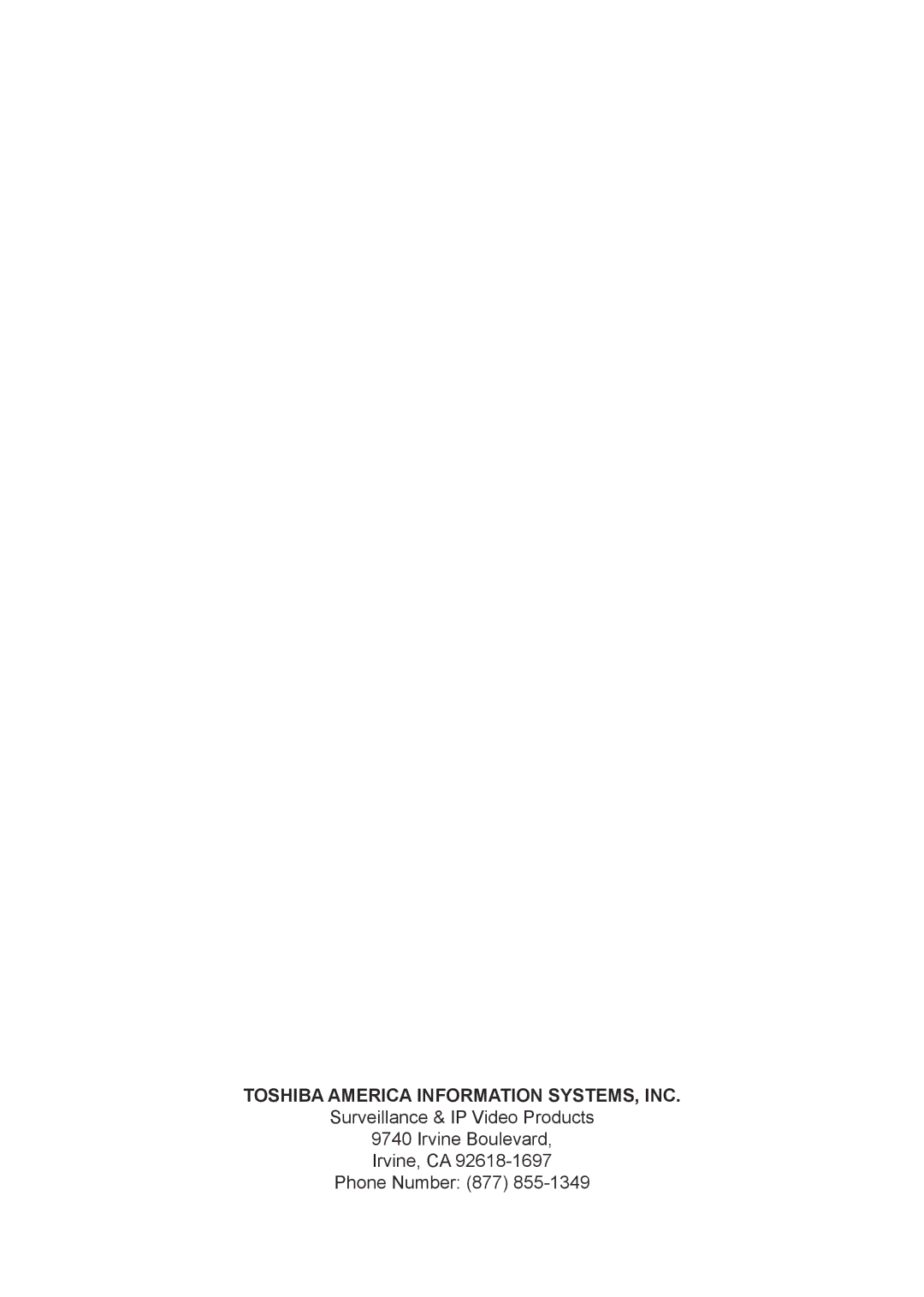 Toshiba IK-WD04A user manual Toshiba America Information SYSTEMS, INC 