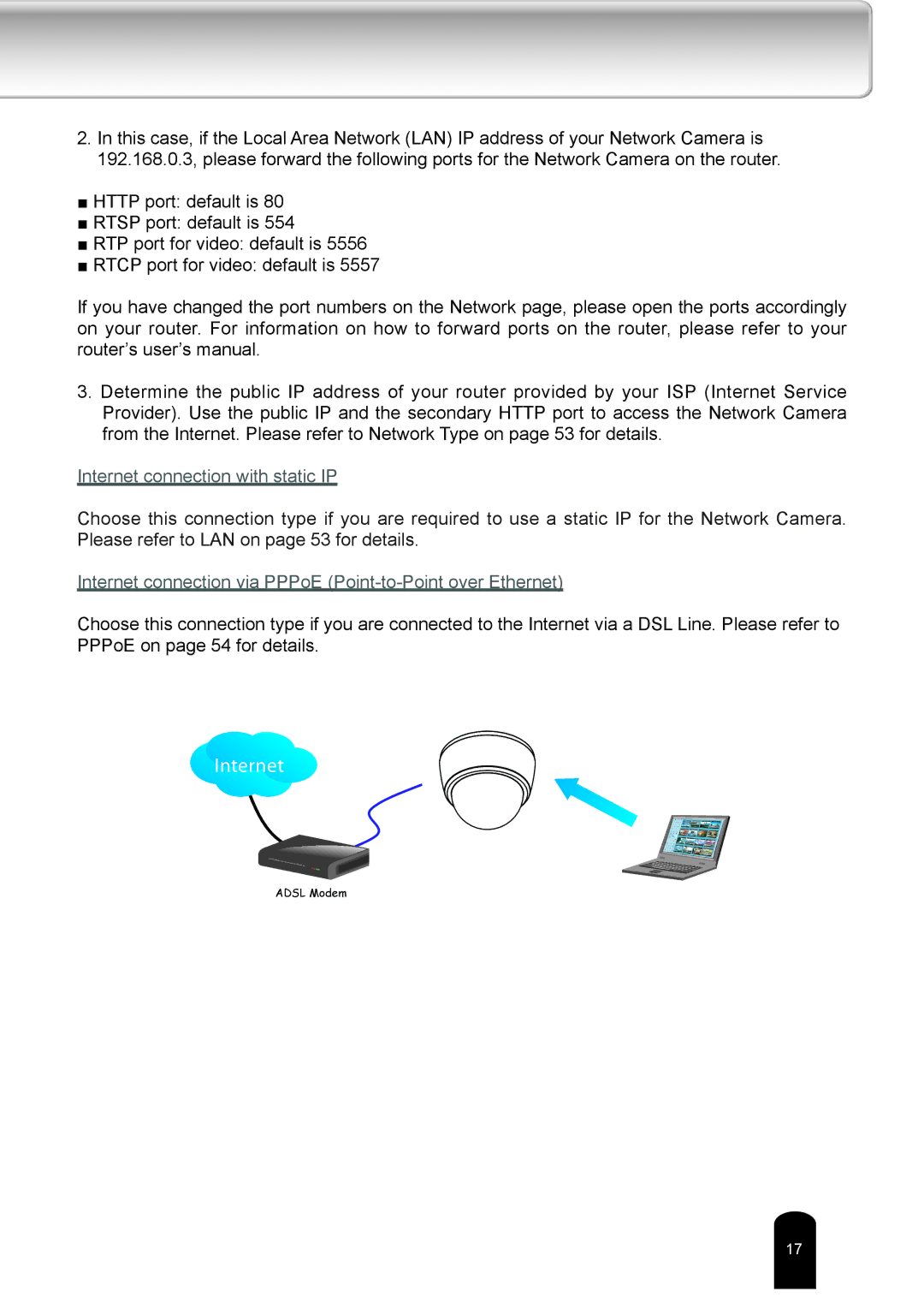 Toshiba IK-WD04A user manual Internet 