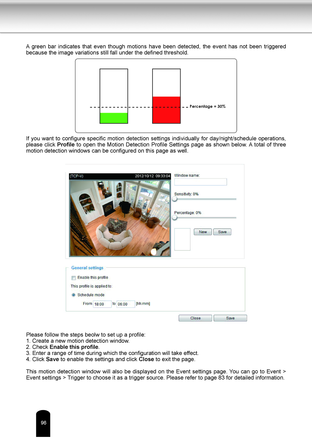 Toshiba IK-WD04A user manual Check Enable this profile 