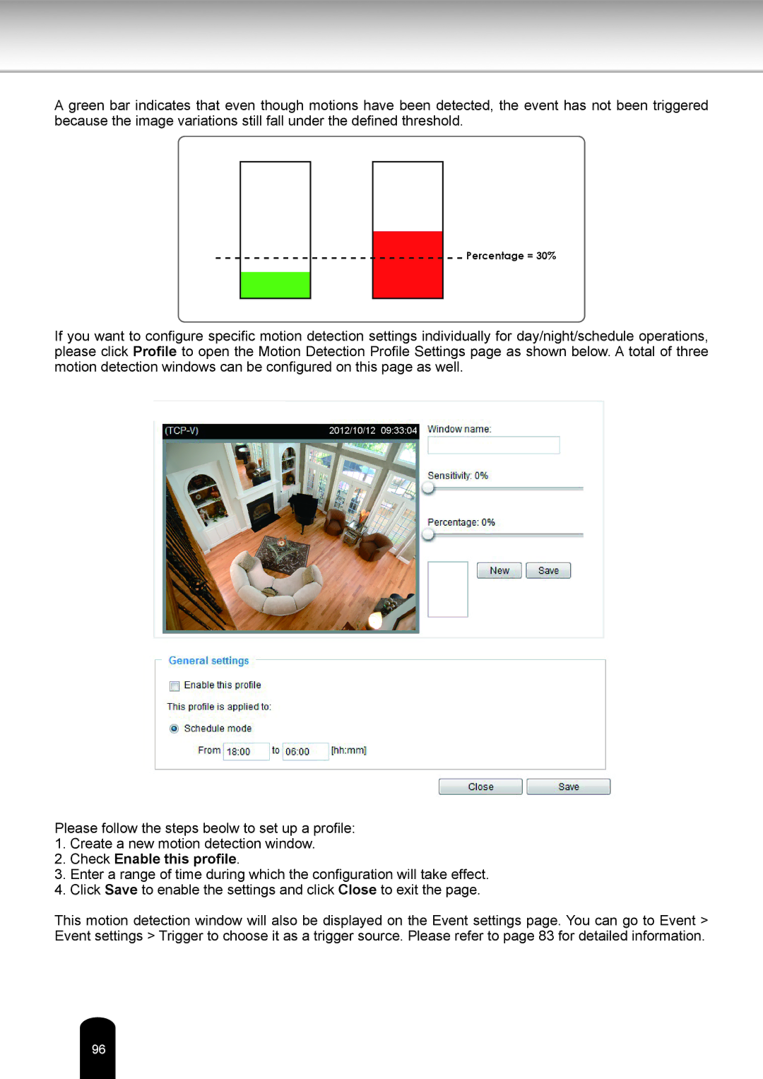 Toshiba IK-WD05A user manual Check Enable this profile 