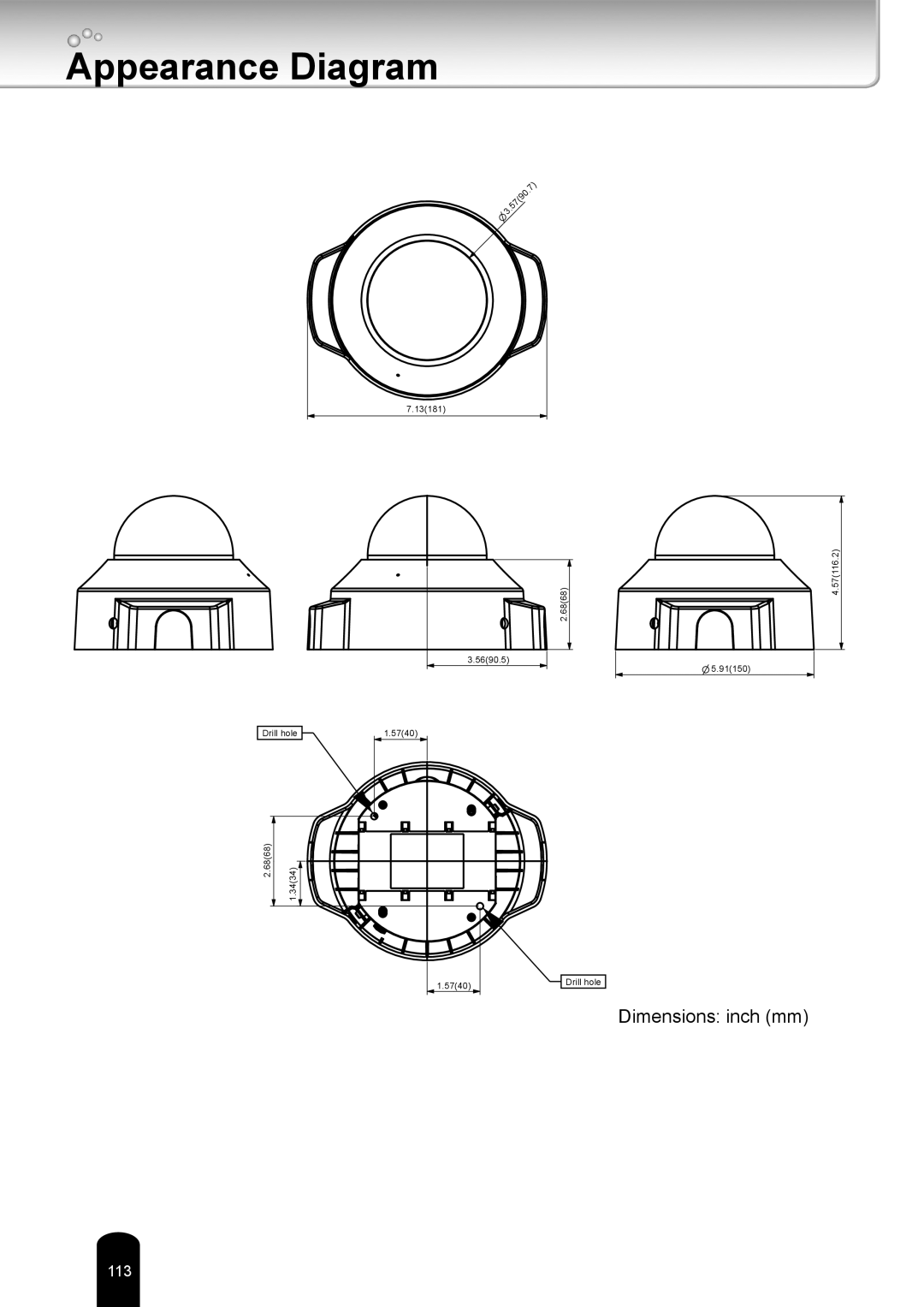 Toshiba IK-WD12A user manual Appearance Diagram 