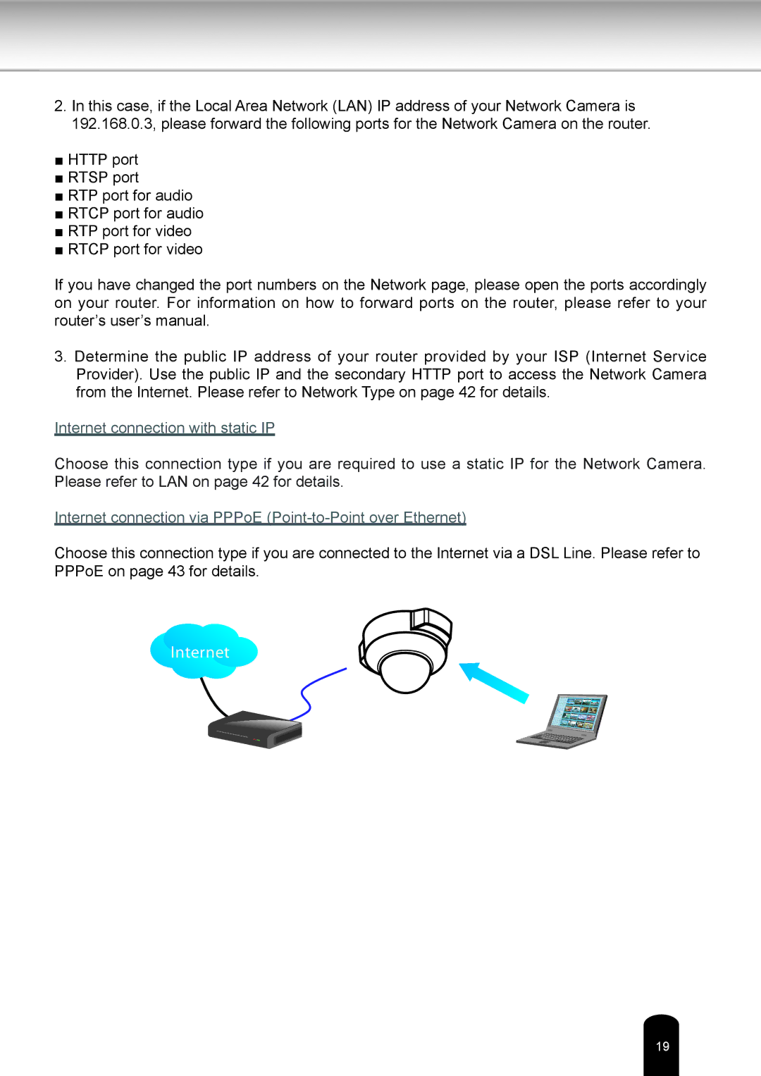 Toshiba IK-WD12A user manual Internet 