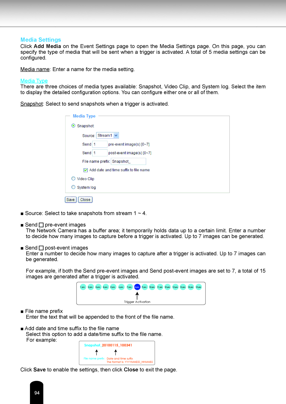 Toshiba IK-WD12A user manual Media Settings, Media Type 