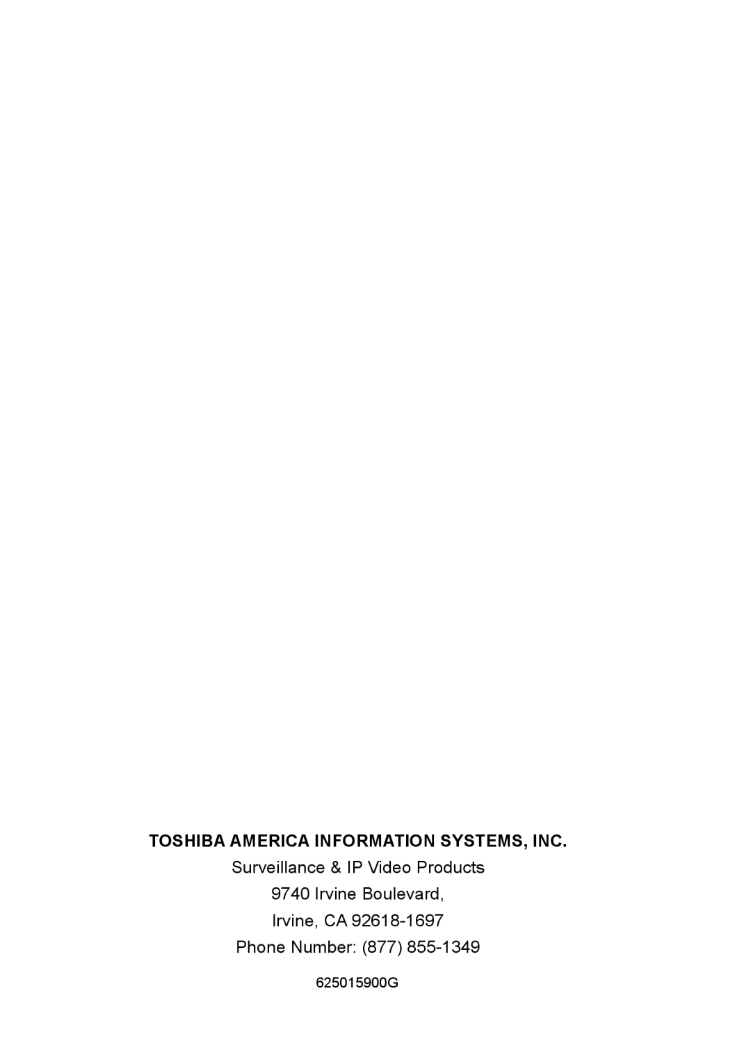 Toshiba IK-WD14A quick start Toshiba America Information SYSTEMS, INC 