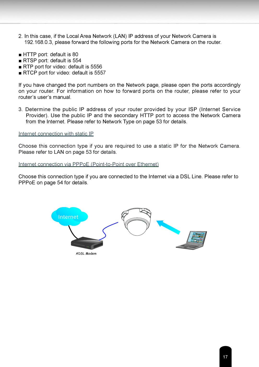 Toshiba IK-WR05A user manual Internet 