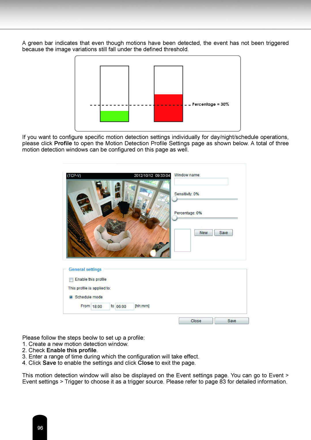 Toshiba IK-WR05A user manual Check Enable this profile 