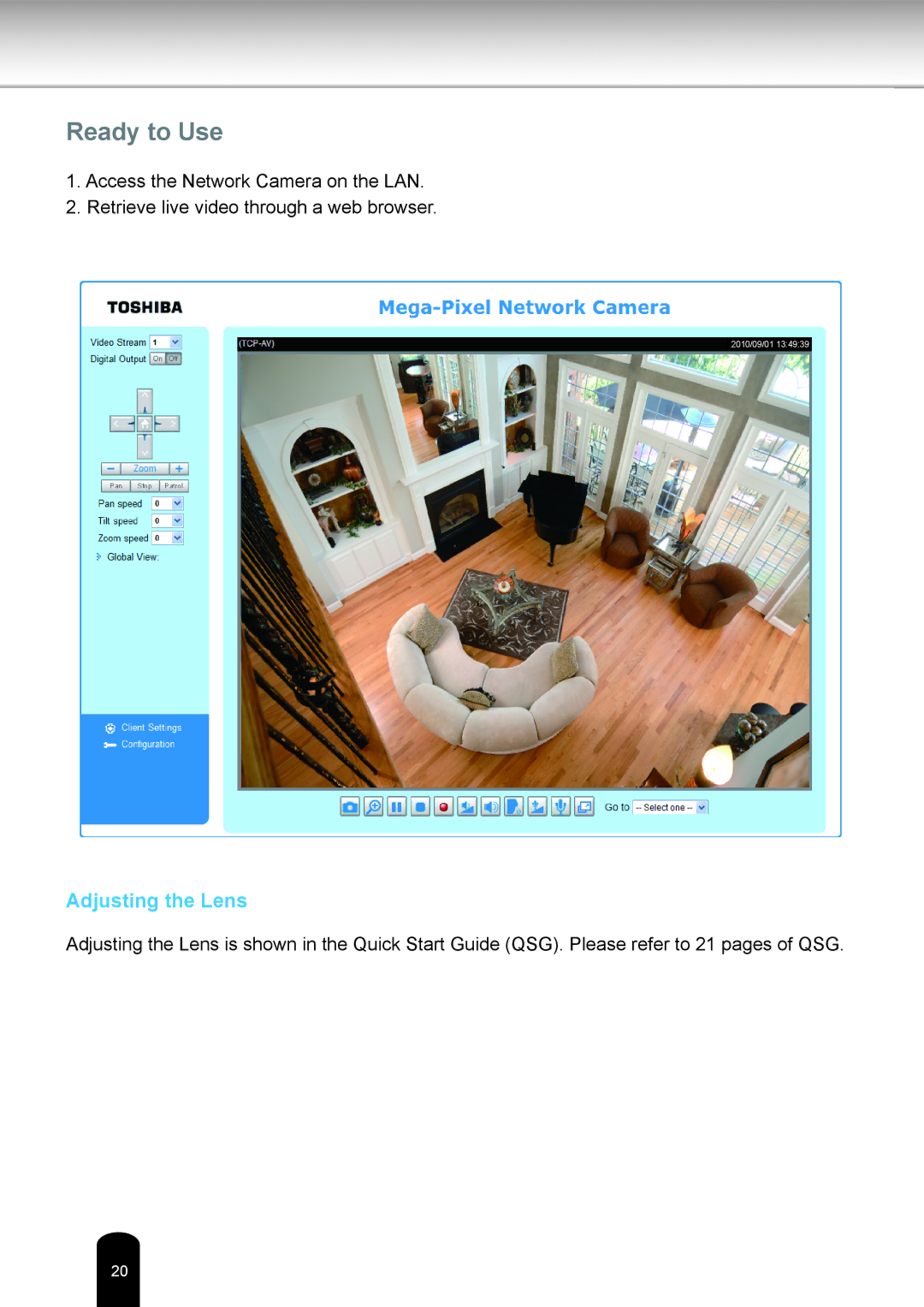 Toshiba IK-WR14A user manual Ready to Use 