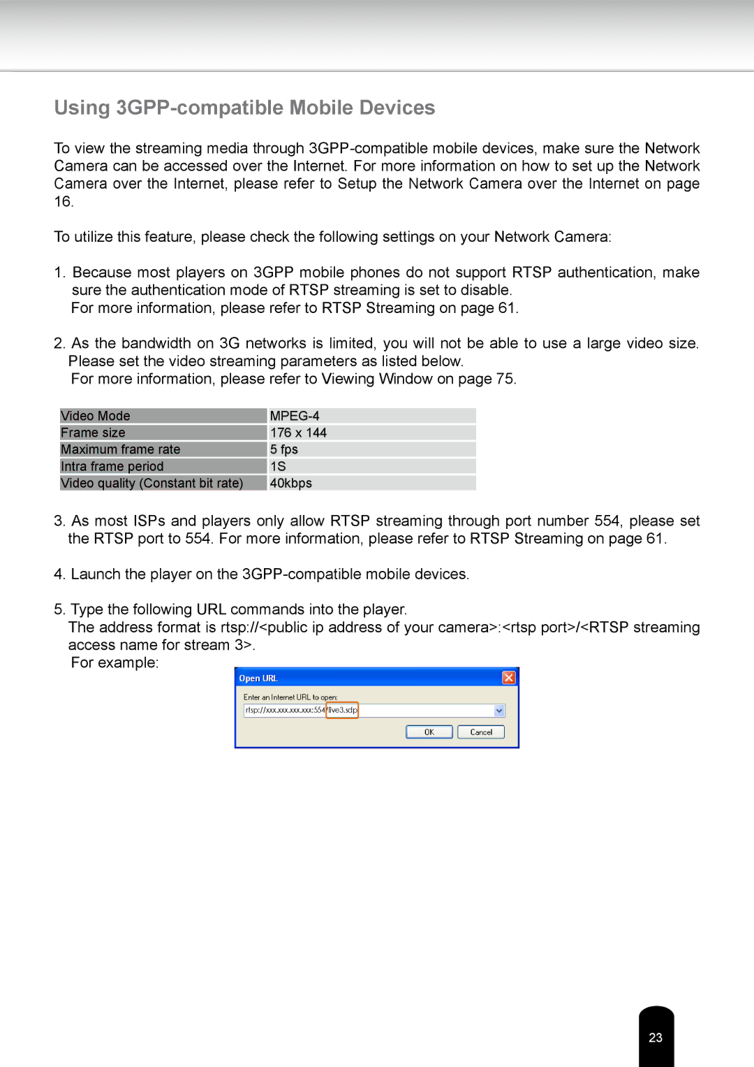 Toshiba IKWR04A user manual Using 3GPP-compatible Mobile Devices, MPEG-4 