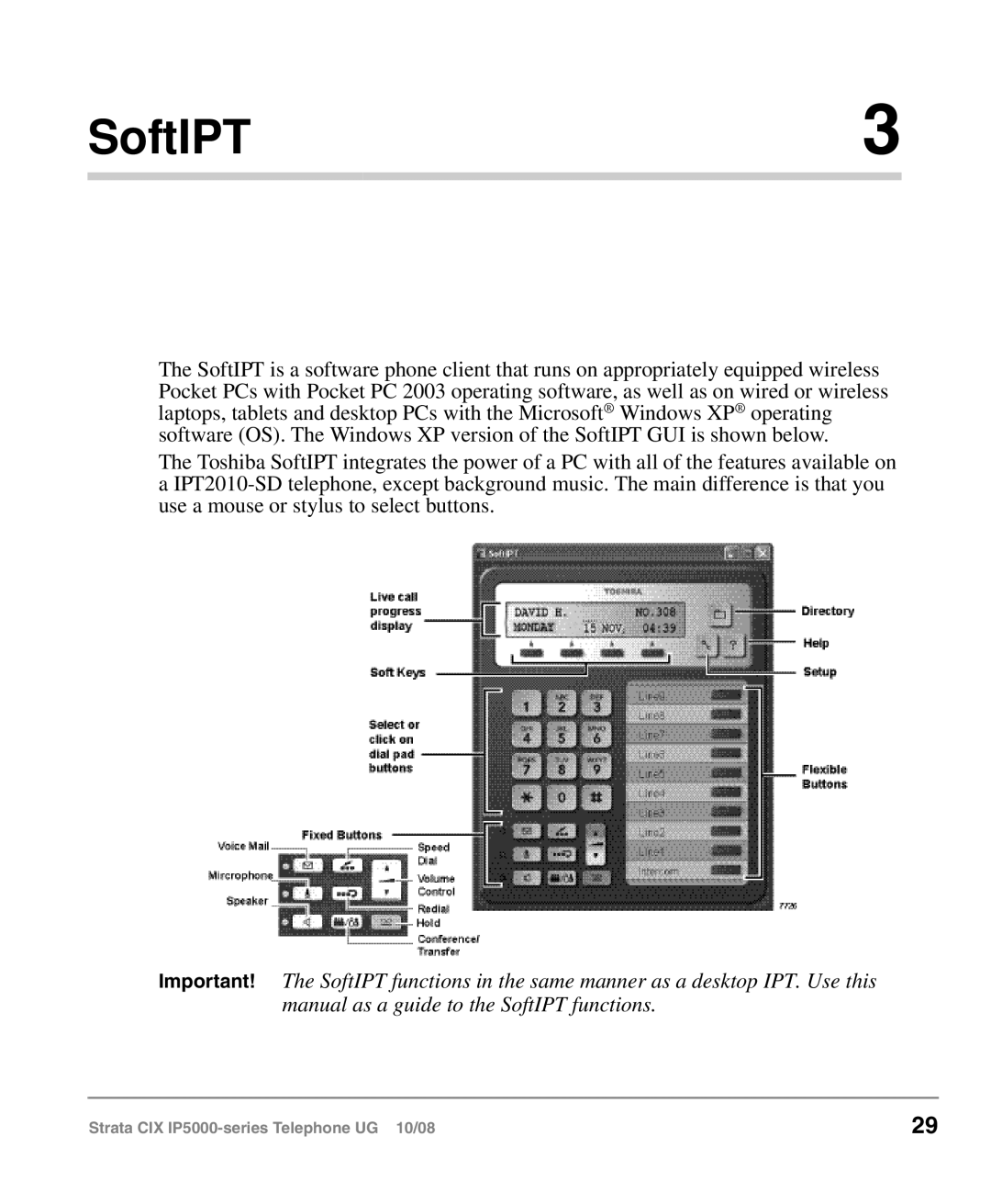 Toshiba IP5000 manual SoftIPT 