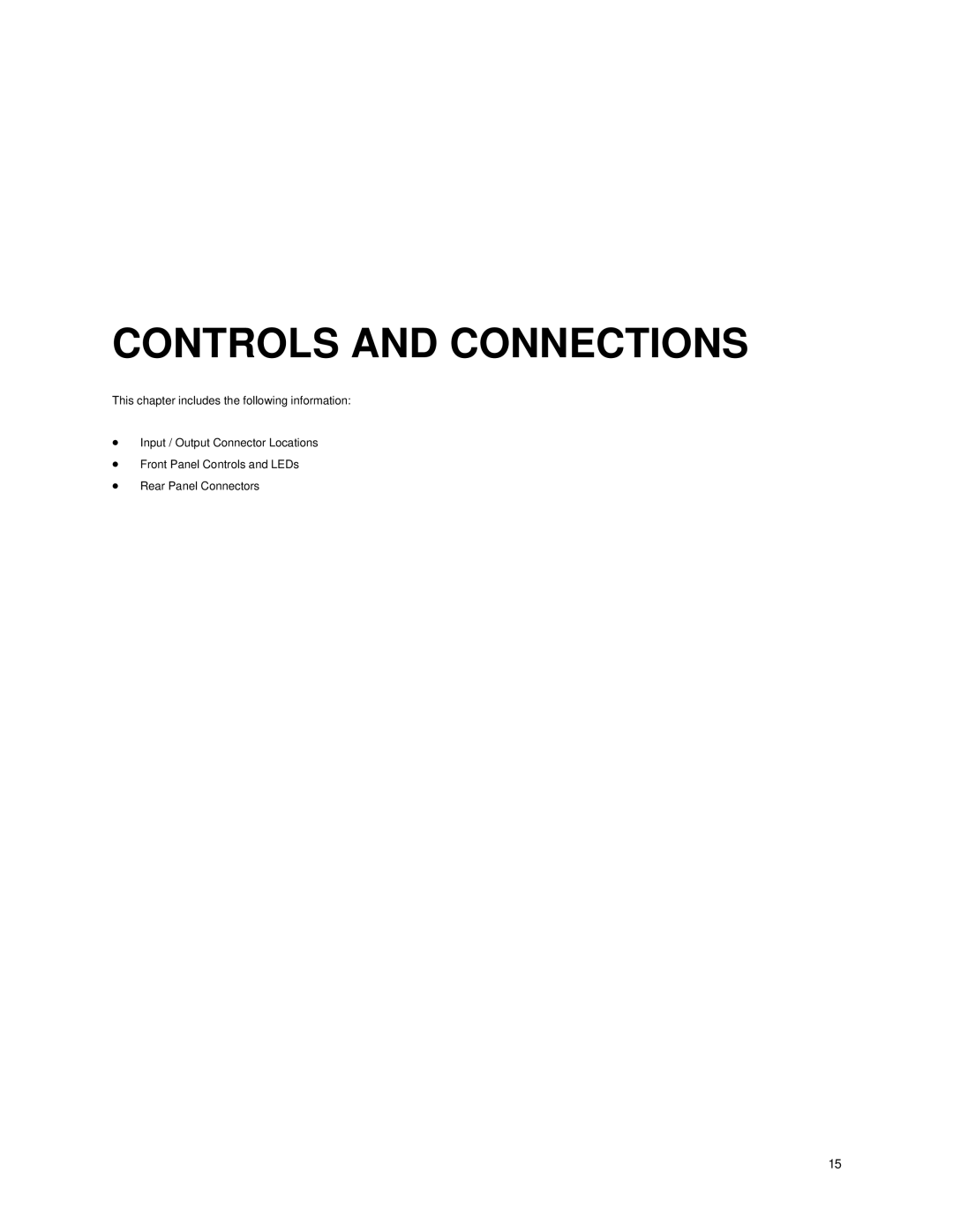 Toshiba IPS8-X, IPS16-X, IPS32-X manual Controls and Connections 