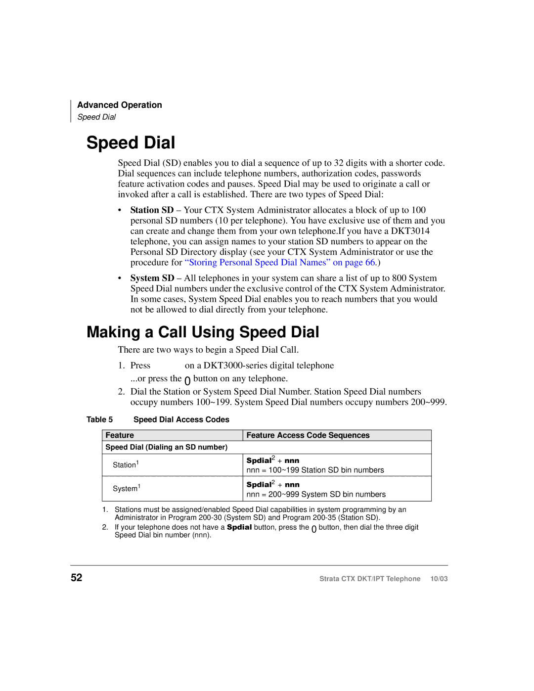 Toshiba IPT, DKT manual Making a Call Using Speed Dial 