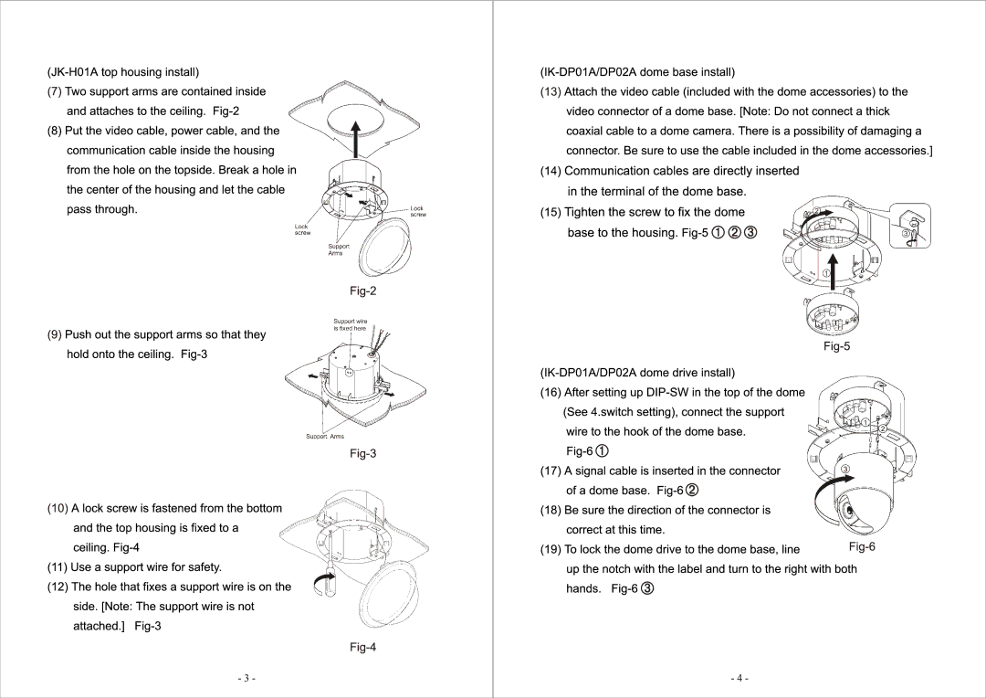 Toshiba JK-H01A manual 