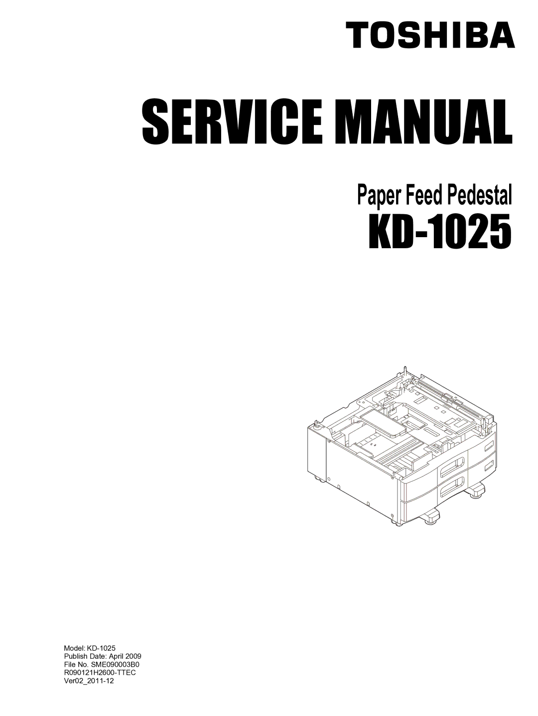 Toshiba KD-1025 manual 