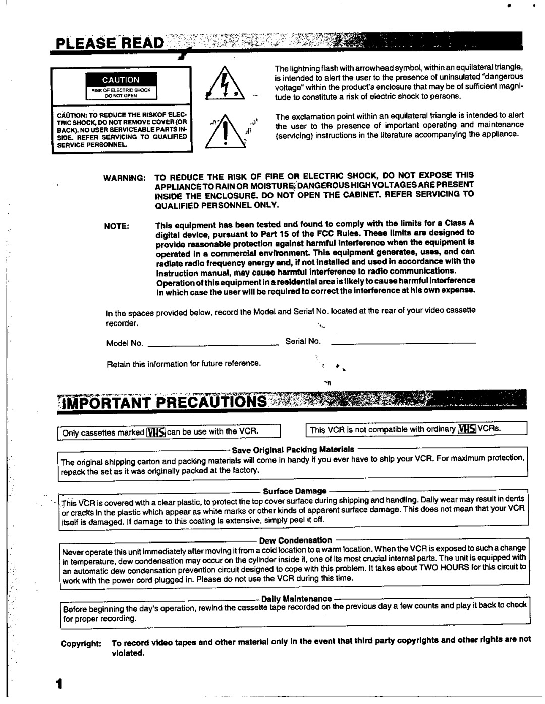 Toshiba KV-6200A manual 