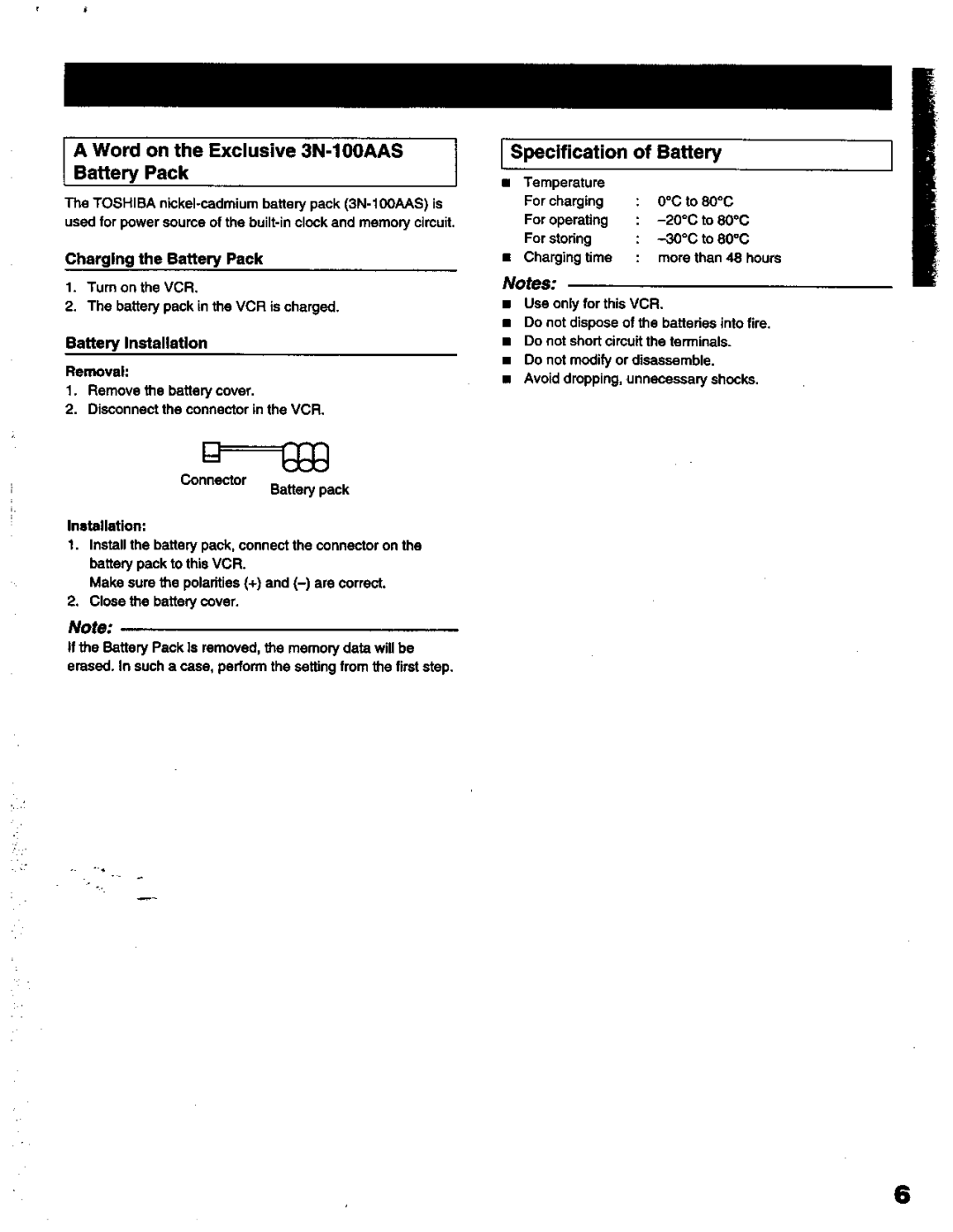 Toshiba KV-6200A manual 