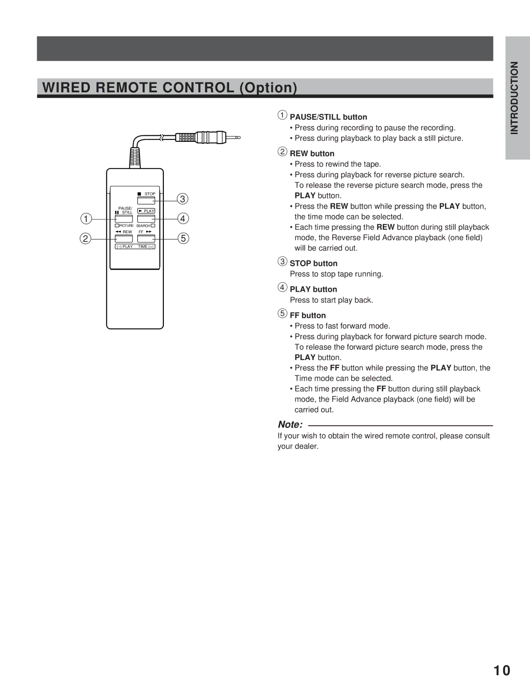 Toshiba KV-7960A instruction manual 1PAUSE/STILL button, REW button, Press to start play back, FF button 