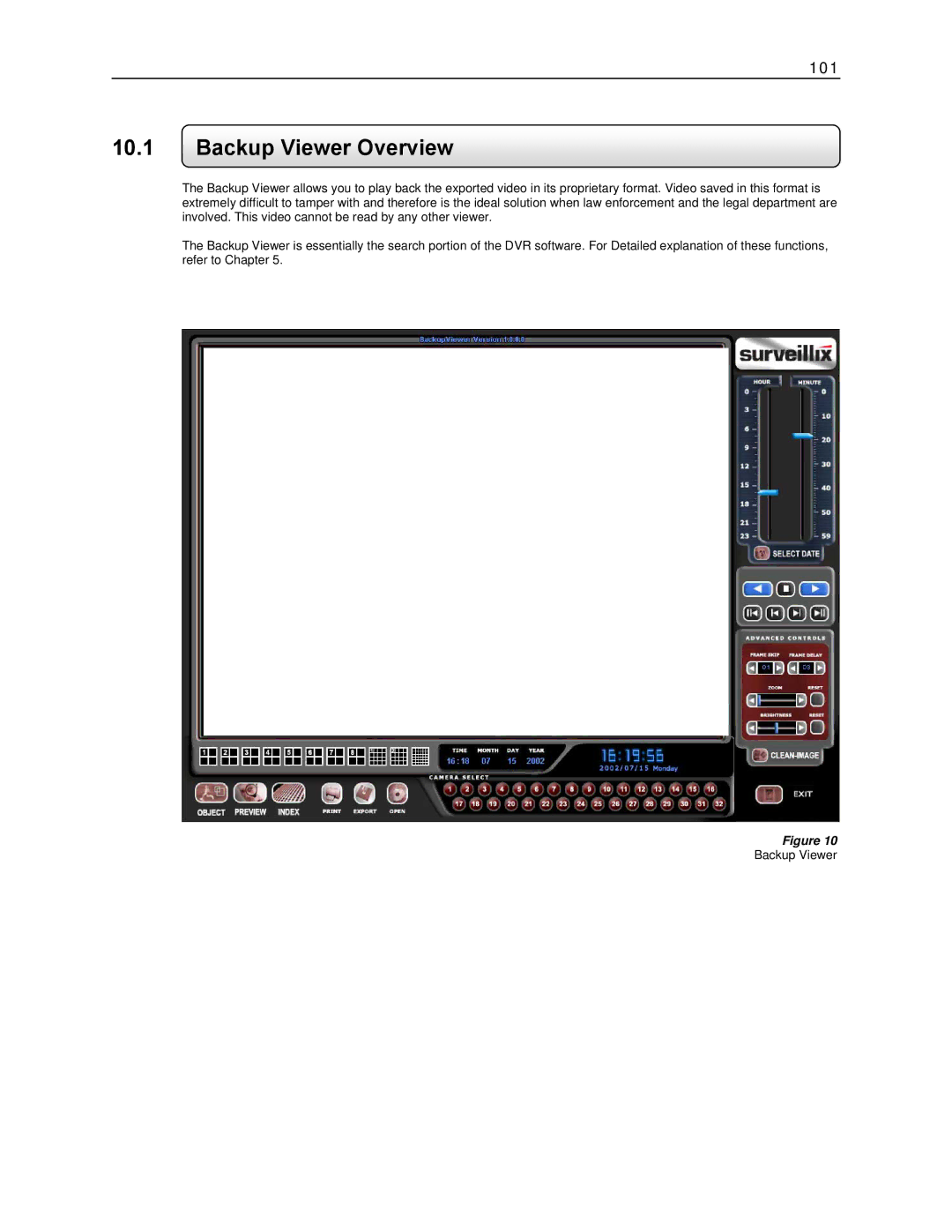 Toshiba KV-DVR manual Backup Viewer Overview 