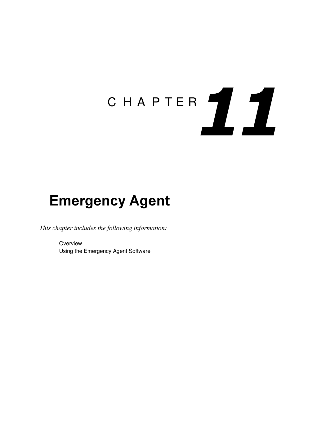 Toshiba KV-DVR manual Emergency Agent 