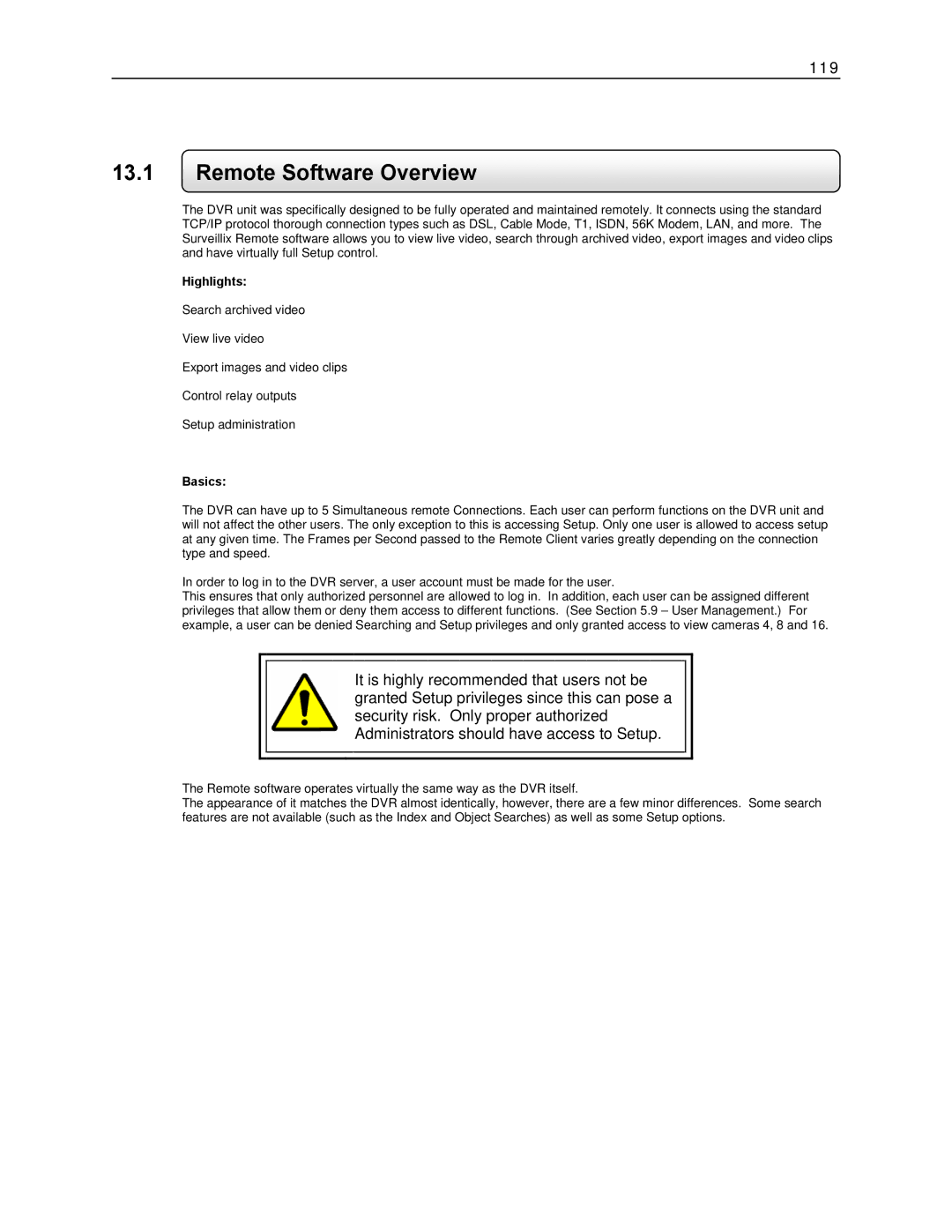 Toshiba KV-DVR manual Remote Software Overview 